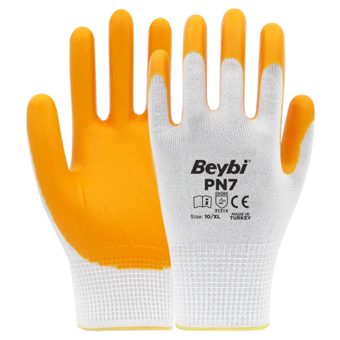 Beybi PN72 Naylon Nitril Eldiven - Gürevin Yapı Market