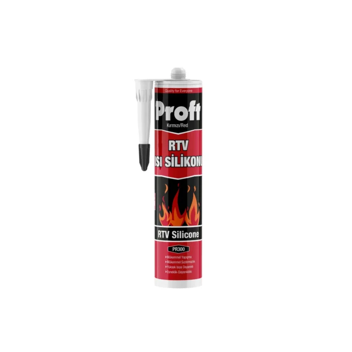 Isı Silikonu Kırmızı 310 ML Yüksek Sıcaklık Silikonu