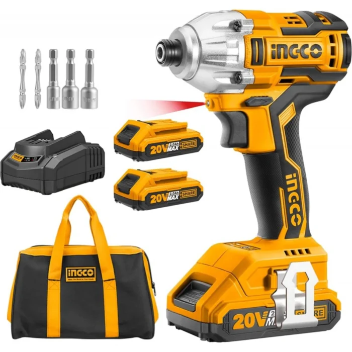 ingco_20v_cordless_impact_driver_se.2eb086 INGCO CIRLI2002 20V Kömürsüz Akülü Darbeli Vidalama